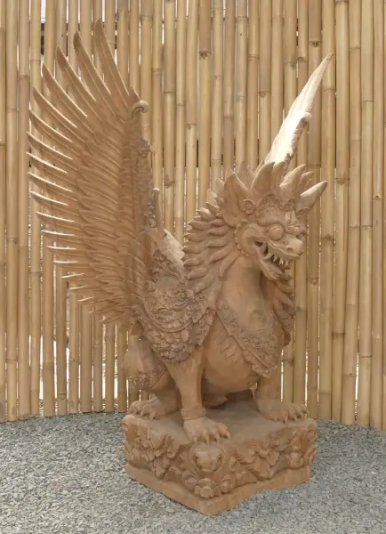 Product image 11 of the product “Singa ambara raja, From Suar wood, center part 50 x 55 x 100, with wings 103cm wide and 142 cm height ”